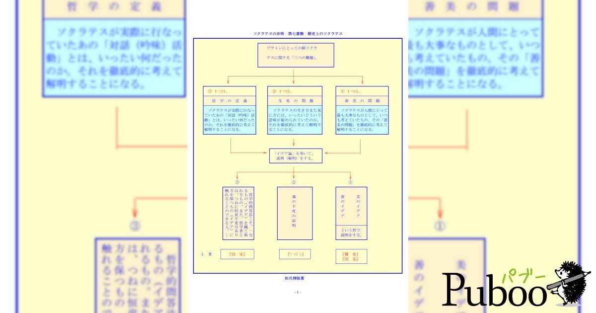 ソクラテスの弁明 第七書簡 歴史上のソクラテス パブー｜電子書籍作成・販売プラットフォーム